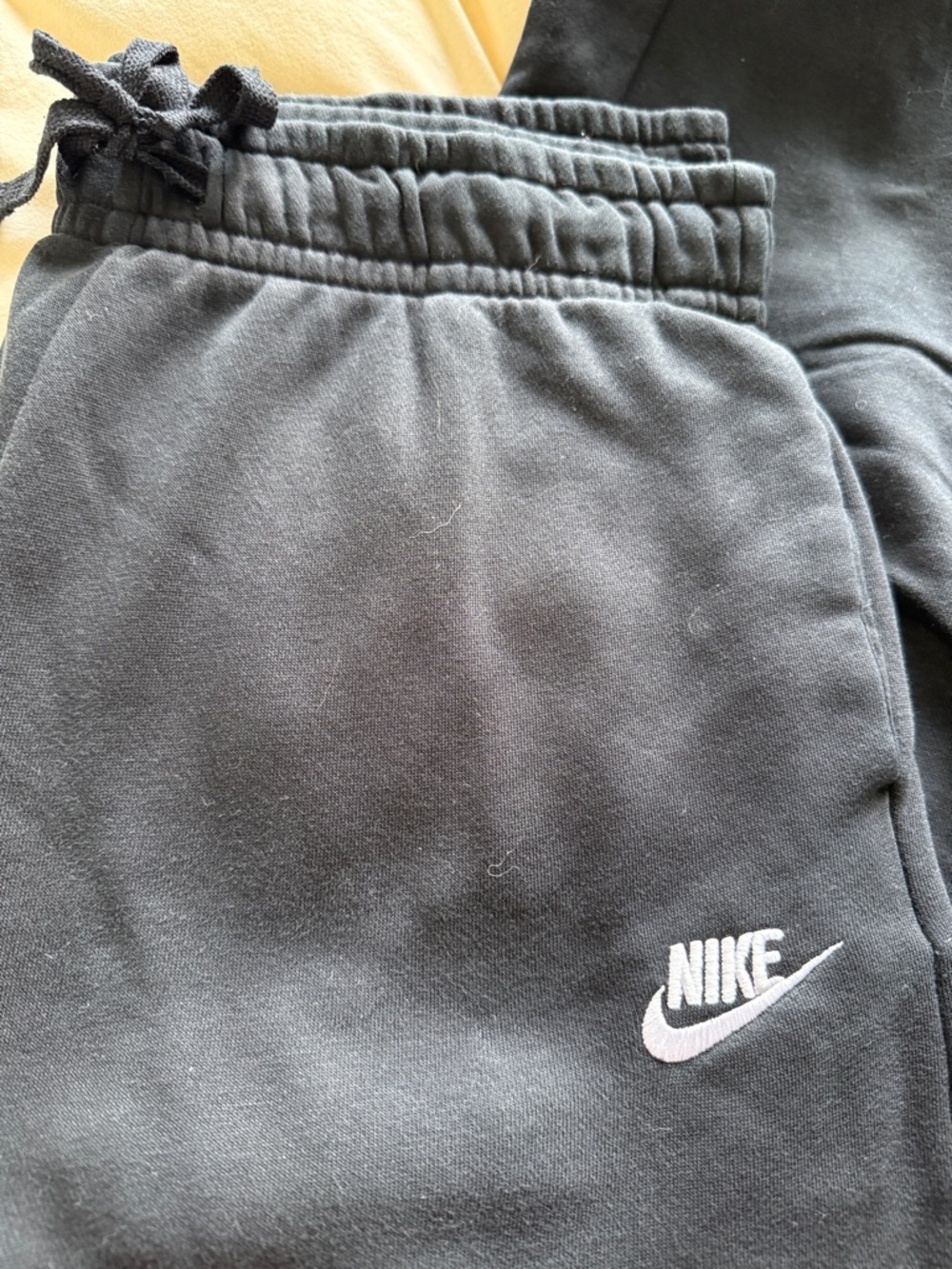 Nike Black Wide-Leg Sweatpants - Picture 2 of 6